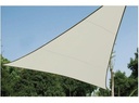 Trekantet solsejl - 3,6 x 3,6 x 3,6m CREMEHVID