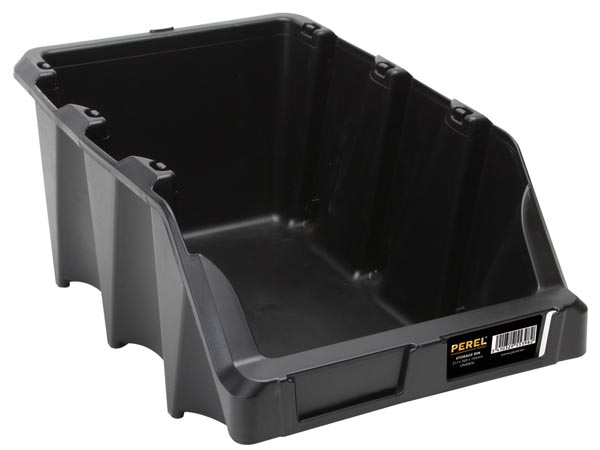 Plast lagerkasse - Sort 217x360x155mm