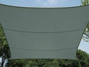 Rektangulært solsejl - 2 x 3m, GRÅ-GRØN