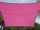 Rektangulært solsejl - 4 x 3m, FUCHSIA