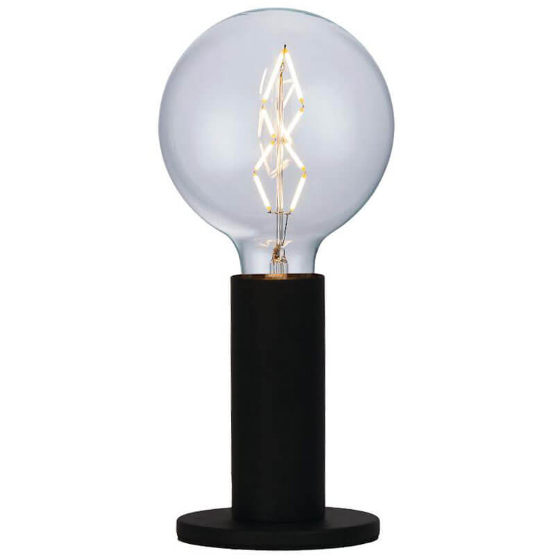 Elegance Deco bordlampe sort ekskl. lyskilde