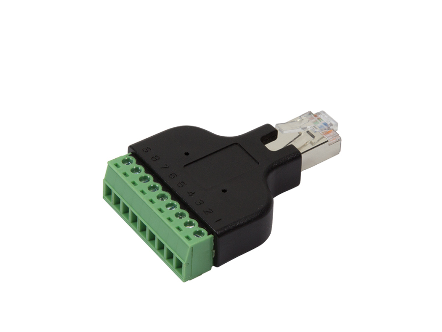 RJ45 (8P8C) modularstik til 8P skrueterminal