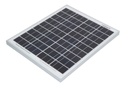 Polykrystallinsk solpanel - 12V (18,2V) 20W (43,5x35,6cm)