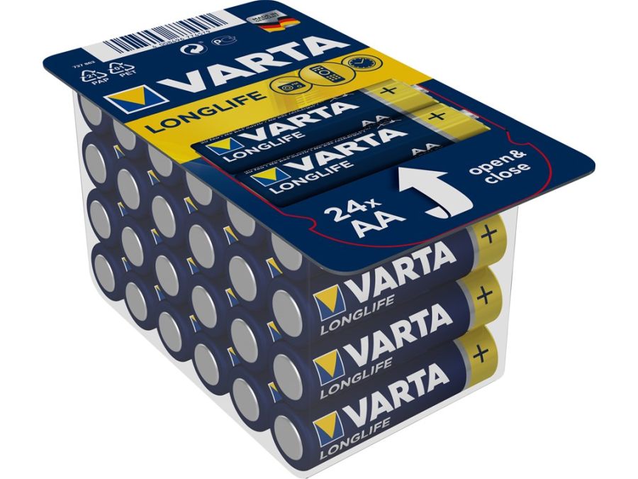 Longlife AA/LR6 alkaline batteri - 1,5V (24 stk.)