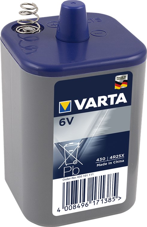 BATTERI 430 6,0V 4R25X M/FJEDER