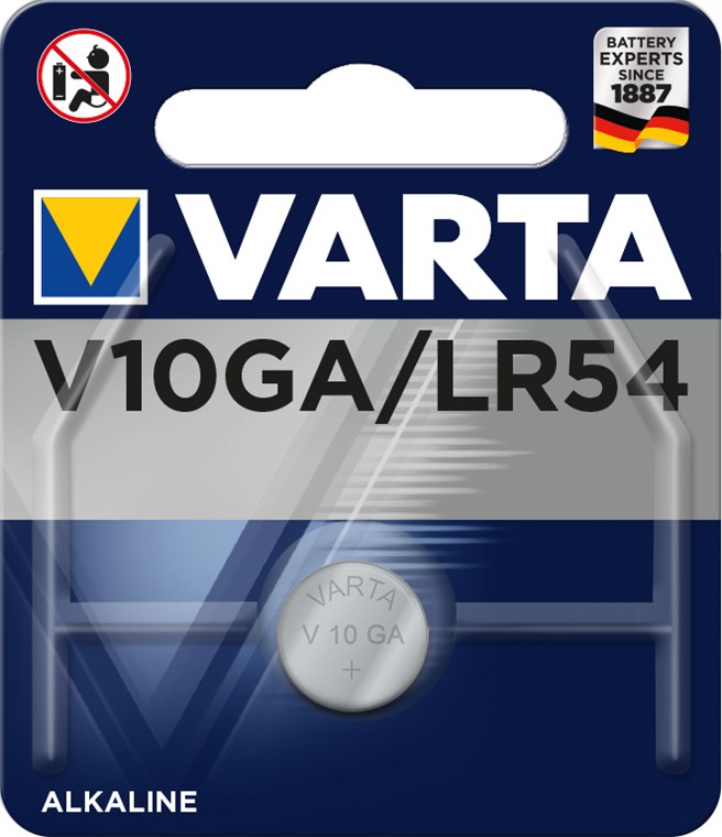BATTERI V10GA LR54 1,5V 50MAH