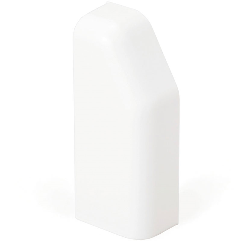 Endestykke SL 20/110 Venstre Hvid RAL9010