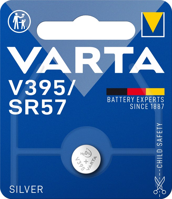SR57/SR926/V395 Sølvoxid knapcelle - 1,55V / 42mAh (1 stk.)