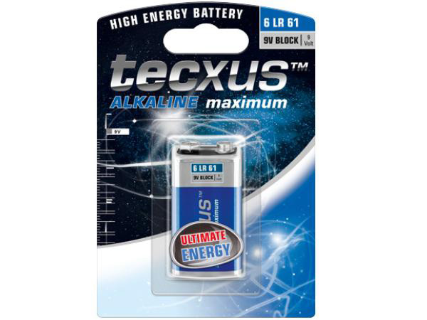 Alkaline E-blok batteri - 9V / 500mAh (1 stk.)