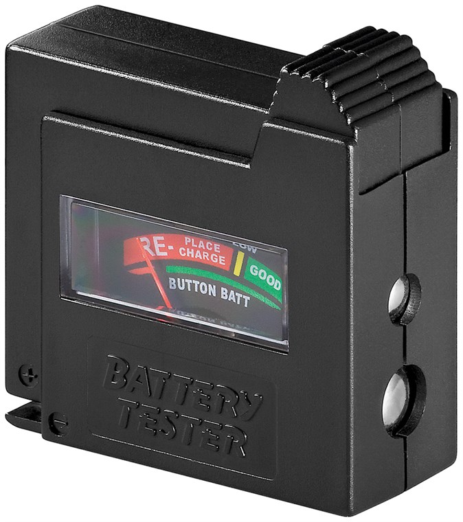 Batteritester - Til alkaline AAA/AA/C/D og E-blok