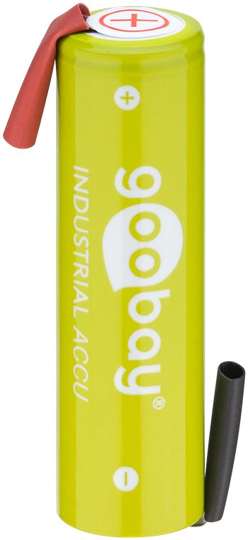 NiMH AA/HR6 batteri m. loddeflige - 1,2V 2100mAh RTU