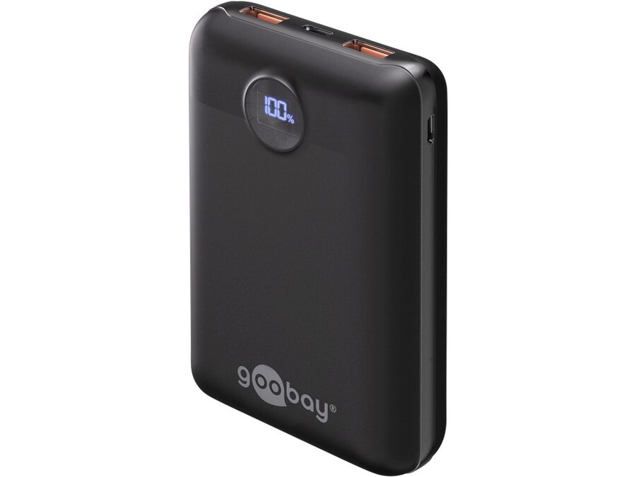 Power Bank Compact 20.000mAh, USB-A QC + USB-C PD (22W)