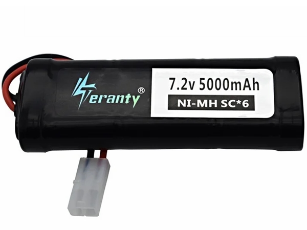 NiMH RC batterimodul - 7,2V 5000mAh, Tamiya-stik