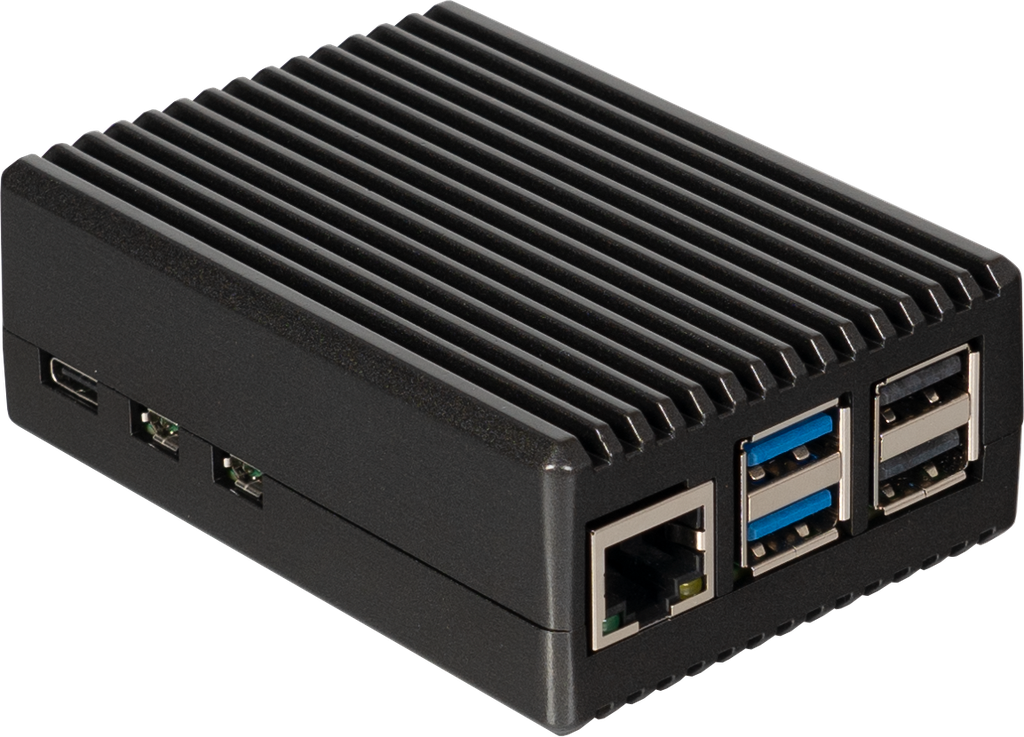 Raspberry Pi 5 Alu. Case, Black