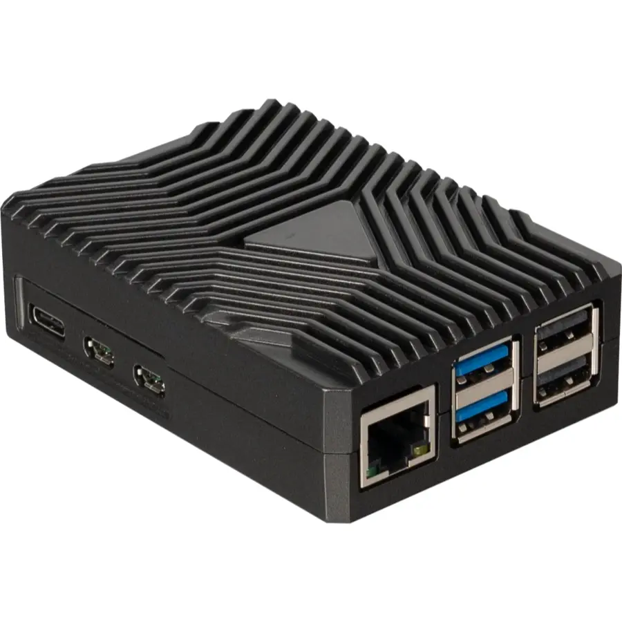 Raspberry Pi 5 Alu. Case, Black