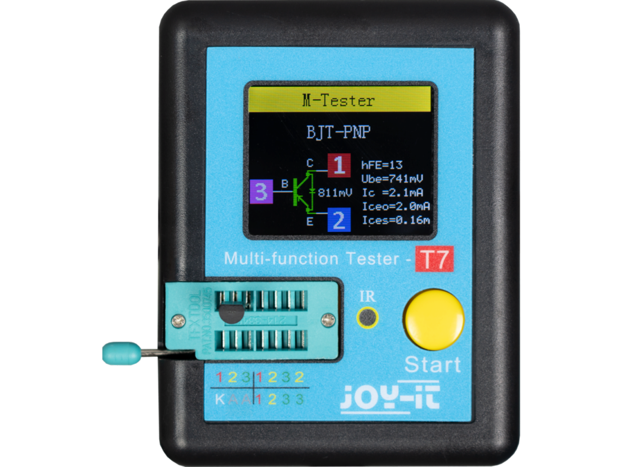 LCR-T7 multi-komponenttester - TFT, inkl. prober, Sort