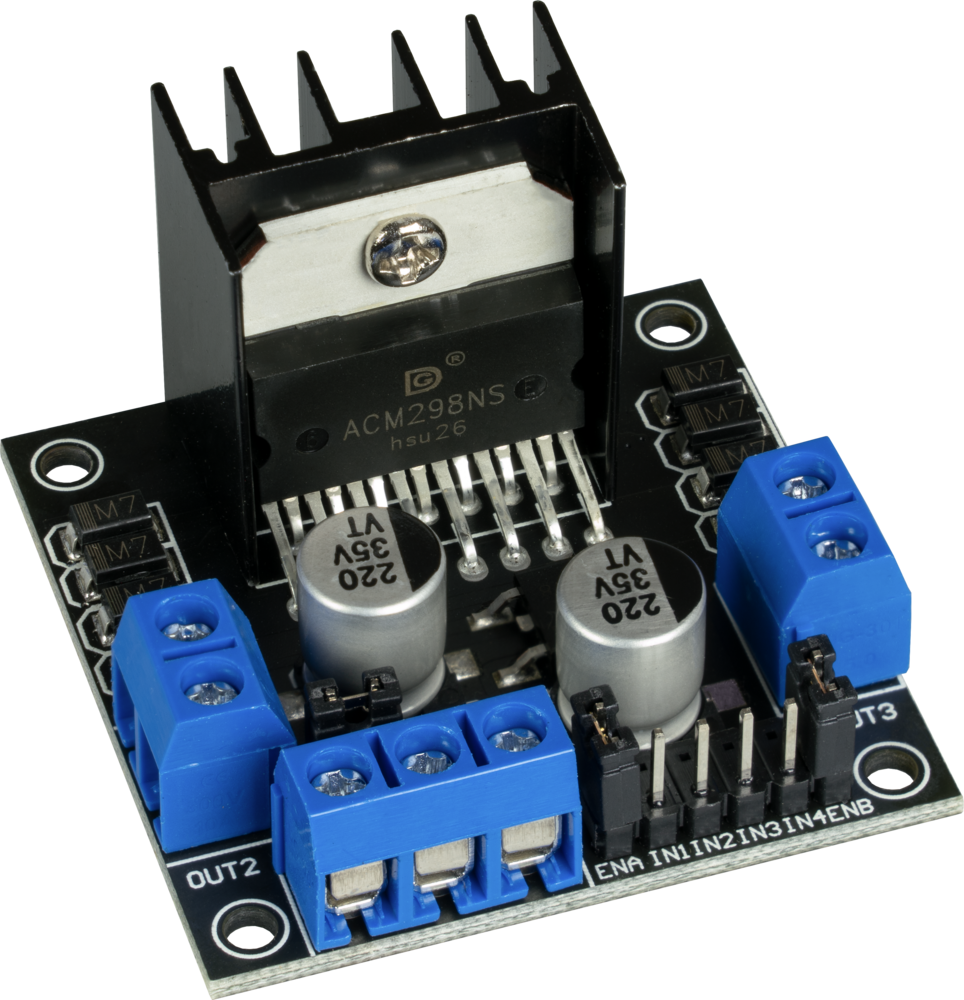 2 kanal L298N H-bridge DC Motor Drive Controller til Arduino