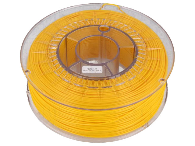 PETG filament - Ø1,75mm, Gul, 1kg