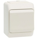 Kapslet korrespondanceafbryder IP44 - hvid