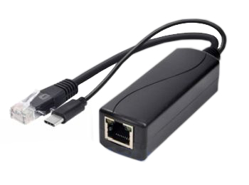 PoE splitter til Raspberry Pi 4 - 48V > 5V / 2,4A USB-C