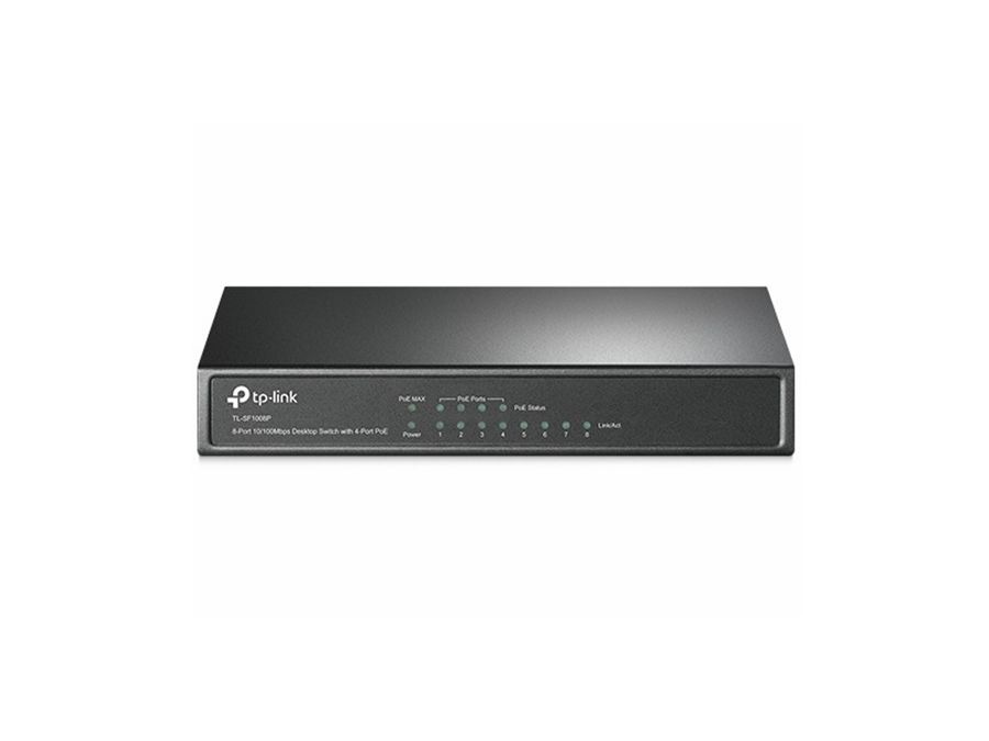 PoE Switch - 10/100Mbps, 8 porte (4xPoE)