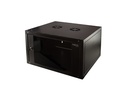 19" væg-rackskab - 9U B600xD560mm (Single) Sort
