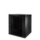 19" væg-rackskab - 12U B600xD560mm (Single) Sort