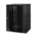 19" væg-rackskab - 15U B540xD450mm, Sort
