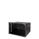 19" væg-rackskab - 6U B540xD400mm, Sort