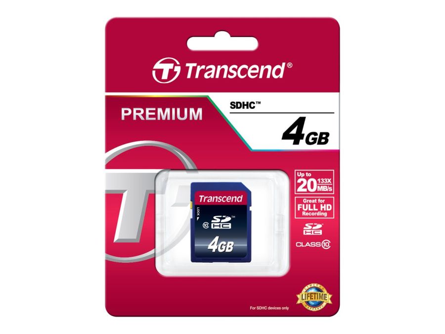 SD kort - 4GB SDHC 2.0 Class 10
