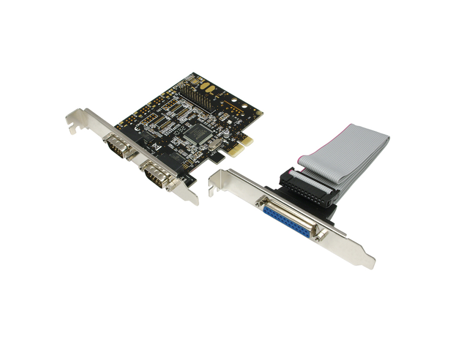 PCI-Express kort - 2 x Seriel, 1 x Parallel