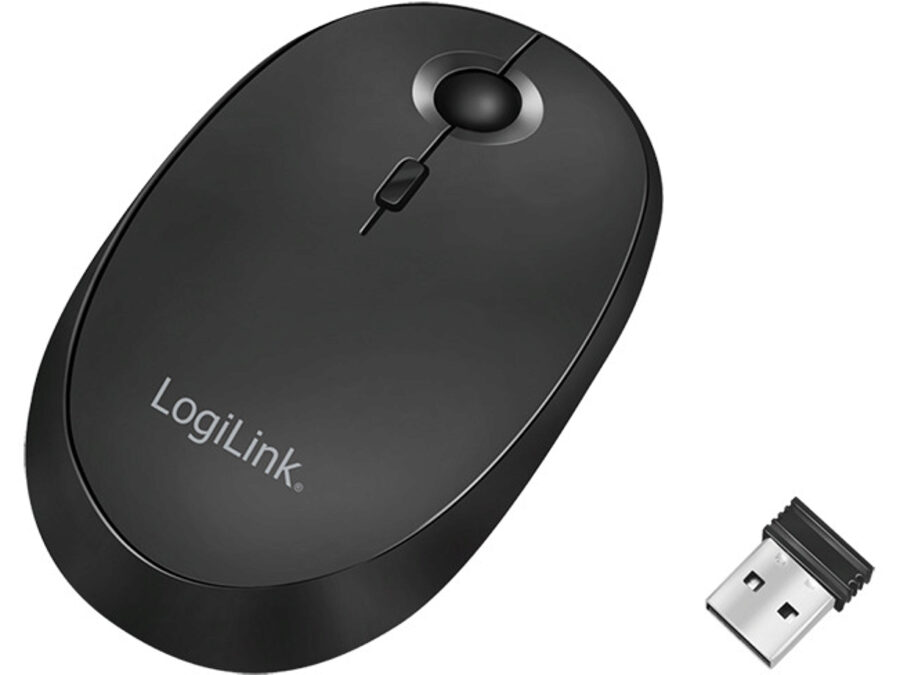 2.4 GHz bluetooth mini mus - 800/1200/1600dpi, USB-C, Sort