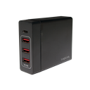 USB bordoplader - 3xUSB-A, 1xUSB-C, 72W