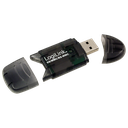 USB 2.0 kortlæser/skriver - SD / SDHC / MMC (480Mbps)