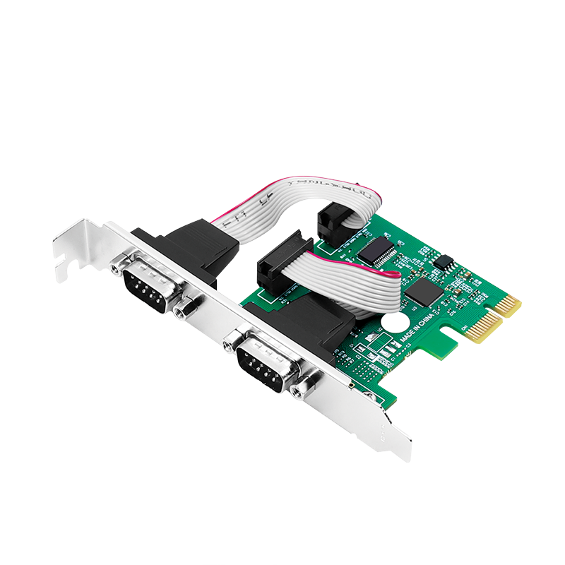 PCI-express kort, 2 x seriel port, RS232