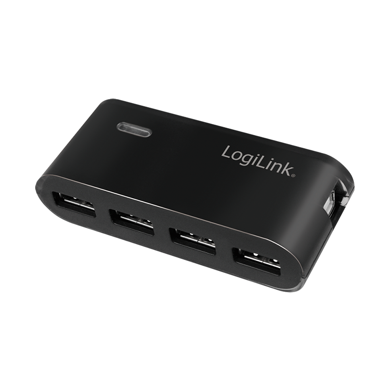 USB 2.0 HUB - 4 porte, inkl. 2A strømforsyning