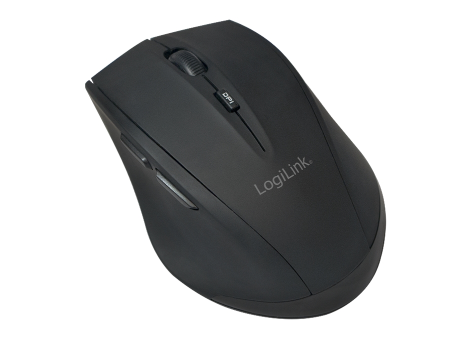 Bluetooth laser mus, 1600 dpi, Sort