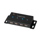 USB 2.0 HUB - 4 porte inkl. 2A strømforsyning, til montage