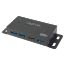 USB 3.0 HUB - 4 port inkl. Strømforsyning (3,5A) til montage