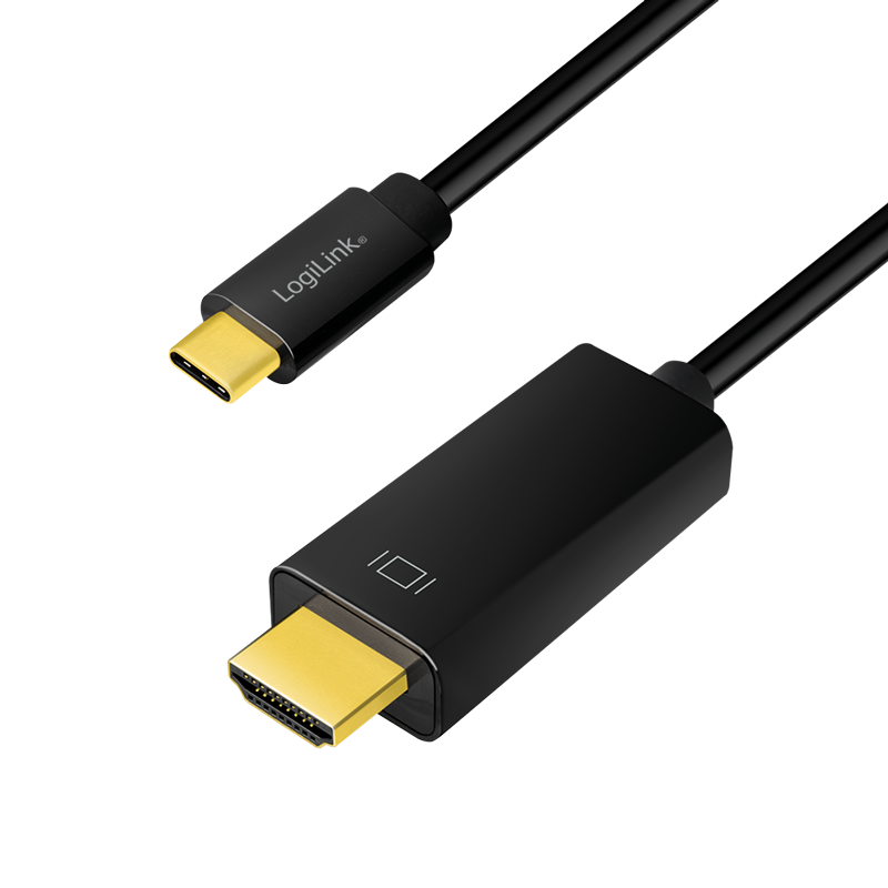 USB-C til HDMI adapterkabel (4k), sort (1,8m)
