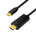 USB-C til HDMI adapterkabel (4k), sort (1,8m)
