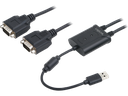 USB 2.0 til 2 x Seriel RS232 konverter