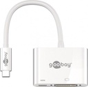 USB-C til DVI PD adapter - USB-C ladeport, Hvid (0,15m)