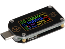 USB 3.0 spænding-/strømtester m. LCD display - USB-C, BT