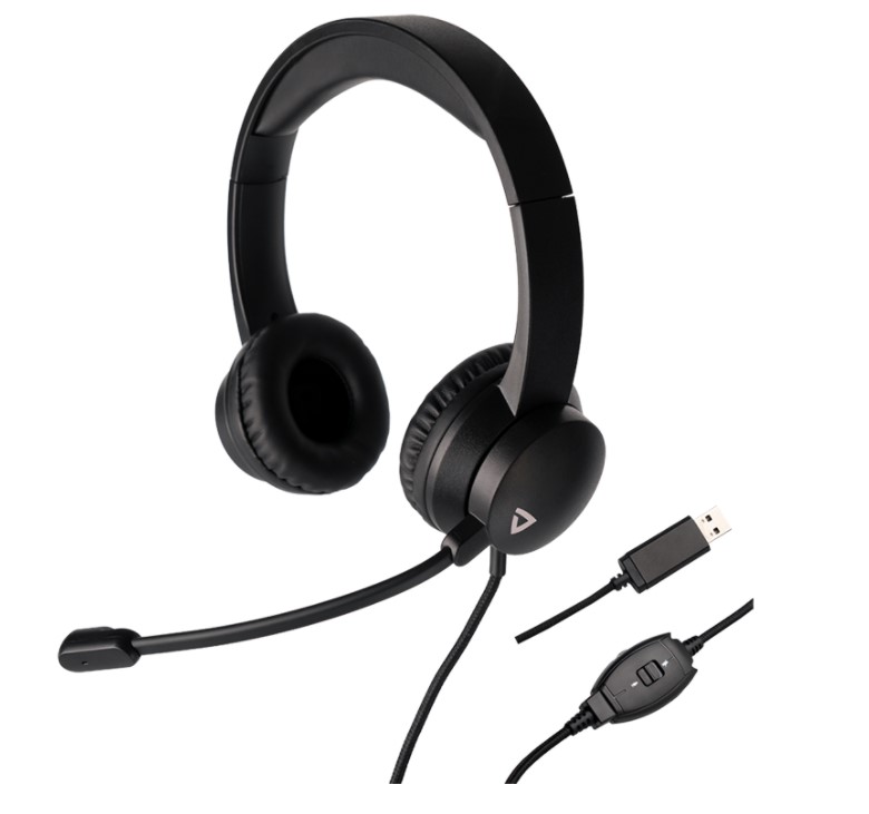 THX-20 USB headset - mikrofon m. mute, PC/konsol (1,8m)