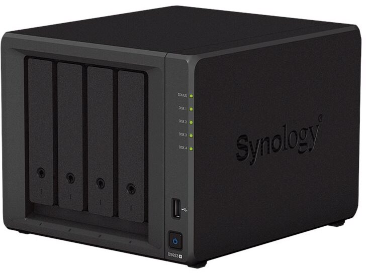 Synology DS923+ DiskStation, NAS-server, 4GB RAM, 4-Bay