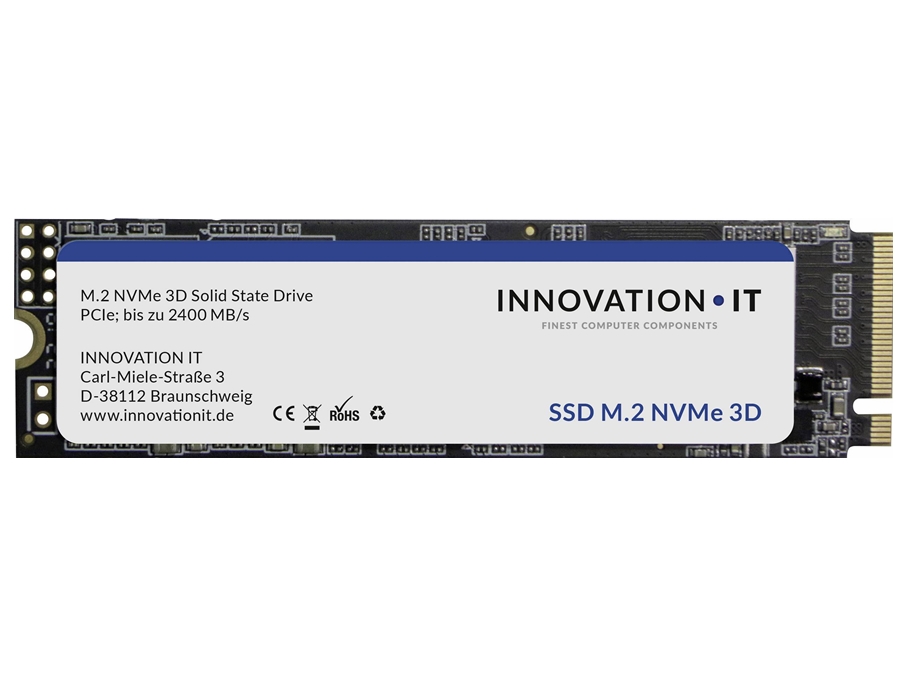 M.2 NVMe SSD hukommelse - 1TB, PCIe, 3D TLC