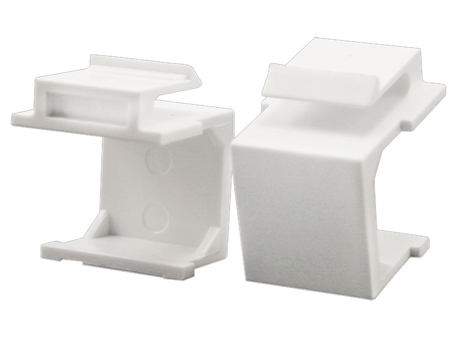 Blændprop til Keystone tilslutningsport - Hvid (1 stk.)