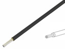 Silikoneledning - 0,75mm² trådet, 180°C Sort (metervare)
