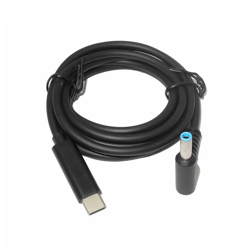 USB-C PD ladekabel - USB-C han til 4,5x3,0mm DC (HP/ASUS)